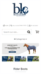 Mobile Screenshot of bluelizardequestrian.com