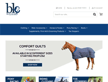 Tablet Screenshot of bluelizardequestrian.com